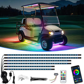 Cartalia underbody lights with four strips illuminate your golf cart at night