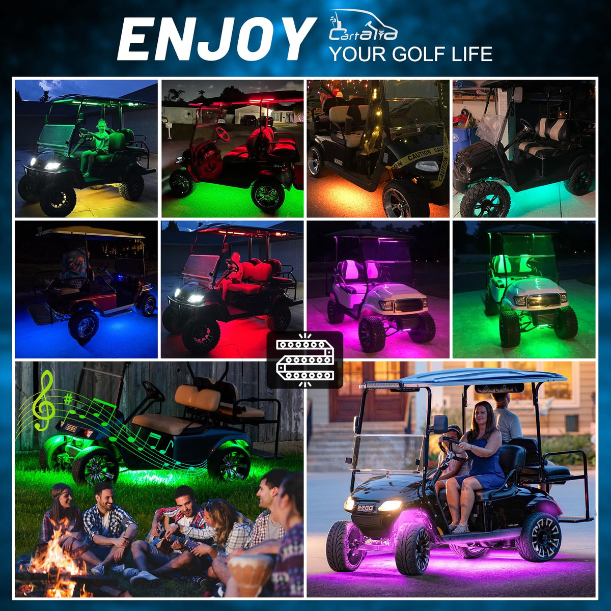 Cartalia universal fit works with EZGO, Club Car, and Yamaha carts