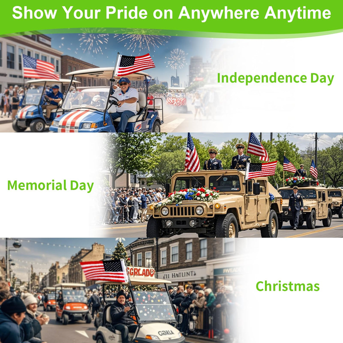 Cartalia weather-resistant flag stays vibrant through all seasons.