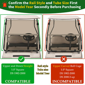 Cartalia windshield folded angle showing breeze mode for comfortable rides.