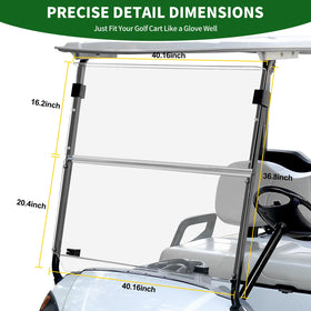 Cartalia windshield reduces glare and shields eyes from UV rays.