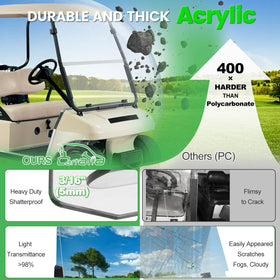 Cartalia protective film remains on shield to prevent scratches before use.