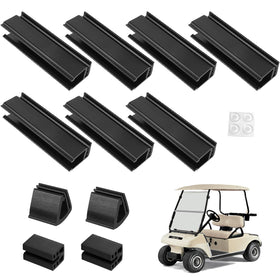 Cartalia windshield retaining sash clips kit for Club Car DS and Yamaha G2–G22 improves secure fit.