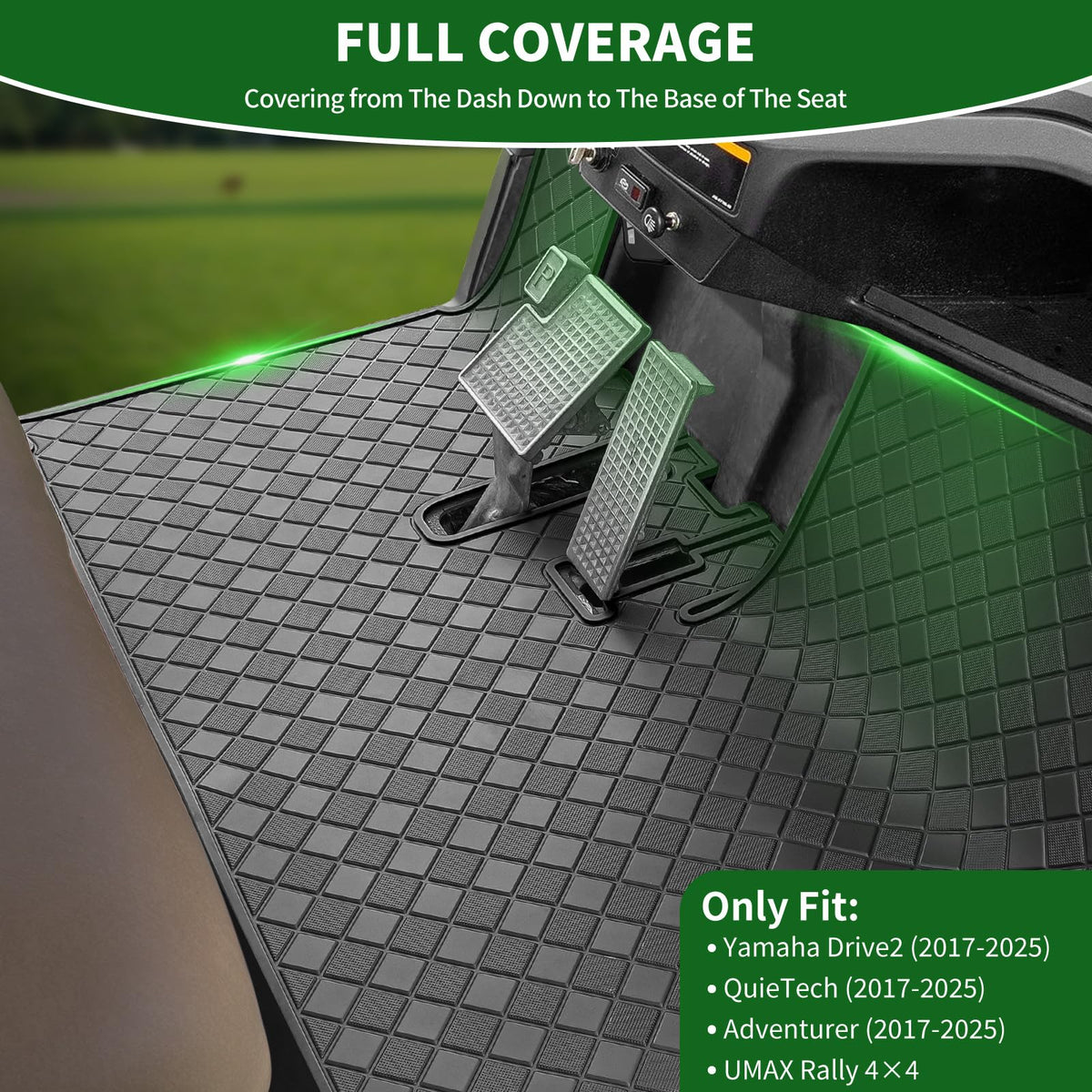 Cartalia Yamaha Drive2 full-coverage mat fits precisely for a seamless interior