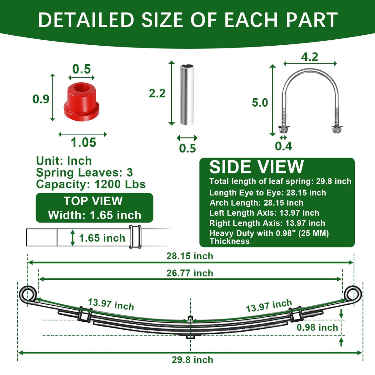 Cartalia OEM replacement 102006501 1014675—restores original ride height