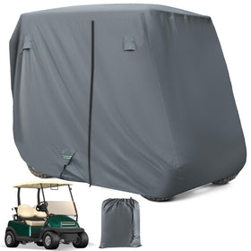 CartClan 4 Passenger Cover fits most 2+2 carts for a snug, secure fit.