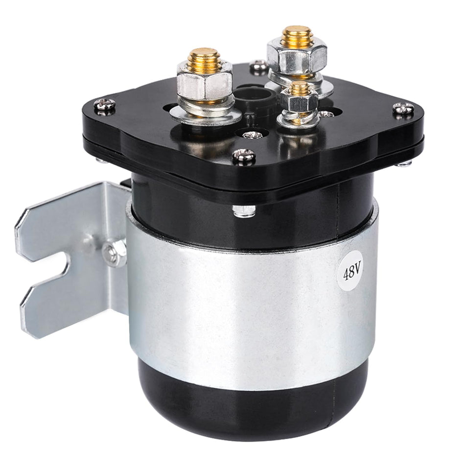 CartClan 48V 4-terminal solenoid front view for reliable cart control