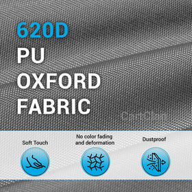 CartClan 620D heavy-duty fabric provides durable outdoor protection.