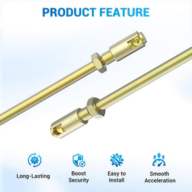 CartClan accelerator rod ends with ball joints and jam nuts in kit
