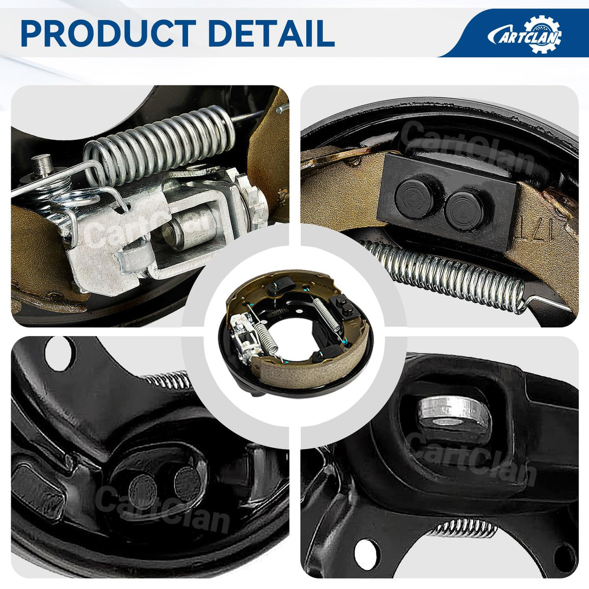 CartClan activating lever and springs improve brake responsiveness.