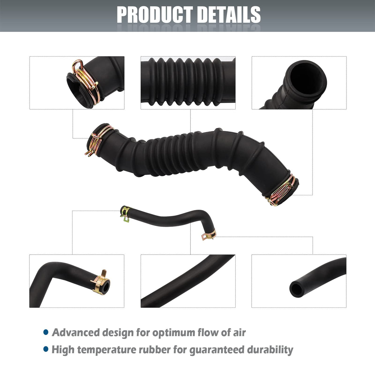 CartClan air intake hose clamps secure clamp-on installation