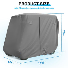 CartClan all-weather cover folds neatly into the storage bag.