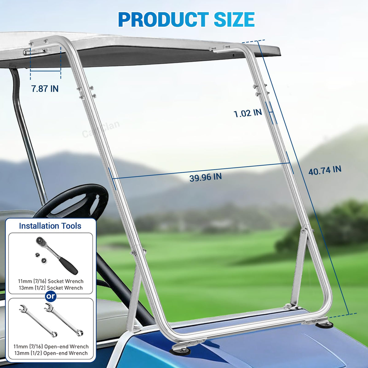 CartClan aluminum front strut support bracket provides corrosion resistance