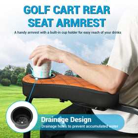 CartClan armrest includes a pocket for phone storage and small items.