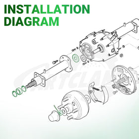CartClan components arranged for quick rear axle service
