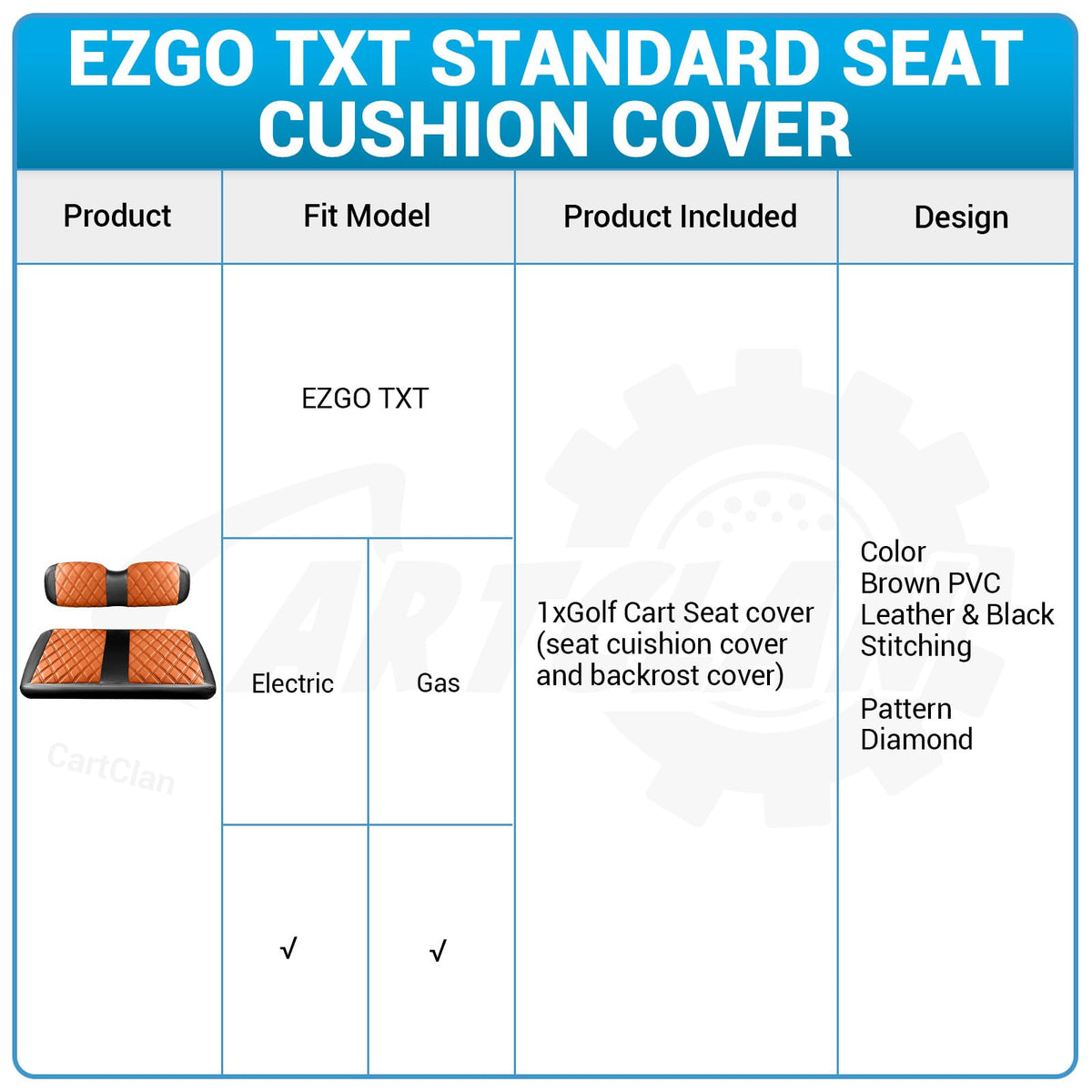 CartClan waterproof seat cover protects against spills and dirt.