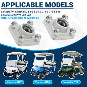 CartClan bearing hub for Yamaha G2 and G8, improving steering stability.