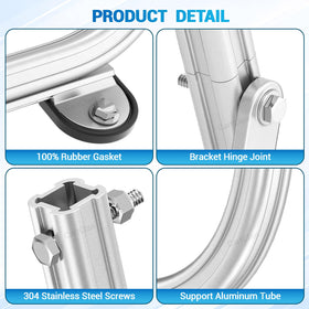 CartClan bracket kit with gasket and screws for easy mounting