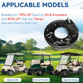 CartClan brake shoes with retainers for reliable stopping performance.