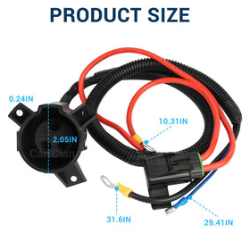 CartClan charger receptacle seal protecting against moisture and debris.