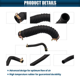 CartClan hose clamps for air intake; quick, secure installation.