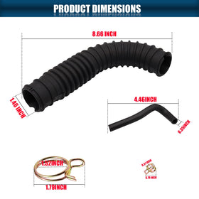 CartClan clamps for crankcase vent; strong grip and easy fit.