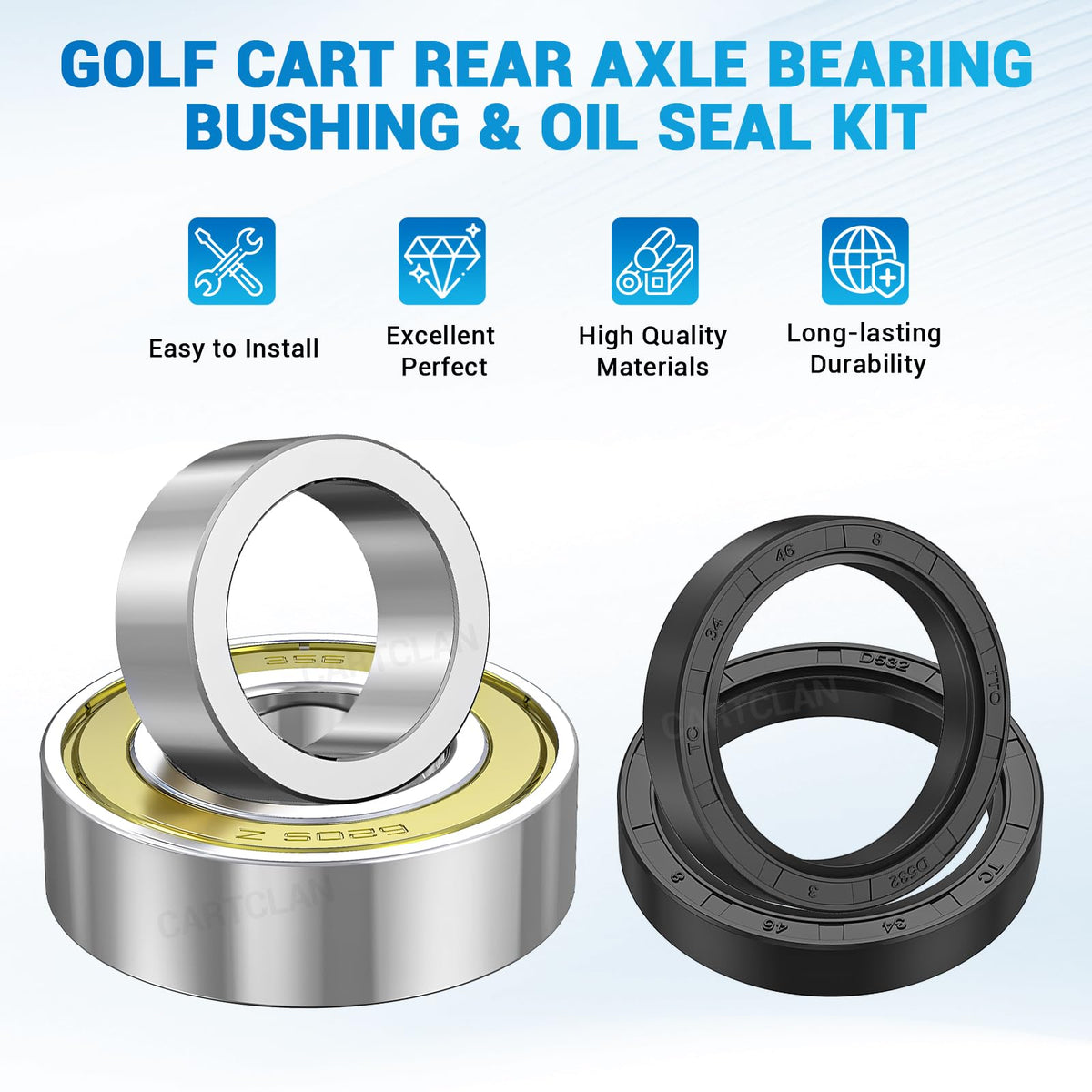 CartClan 25mm axle bushing: precise fit for smooth rotation and reduced play