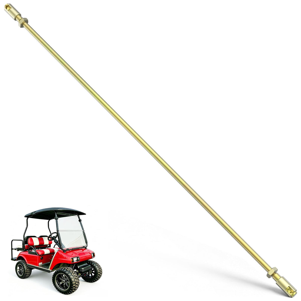 CartClan Club Car DS accelerator rod assembly front view showing compatibility