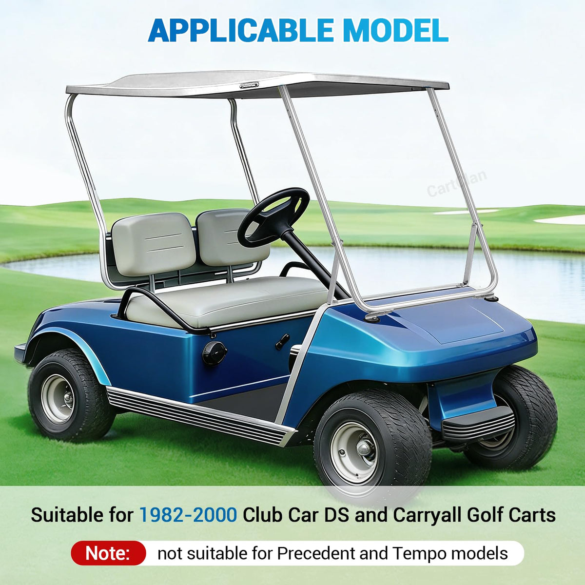 CartClan Club Car DS Carryall bracket assembly improves shock absorption and durability
