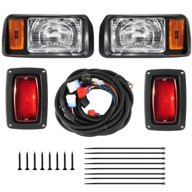 CartClan Club Car DS light kit headlights provide bright illumination for safe night driving.
