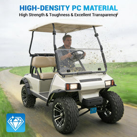 CartClan clear windshield reduces glare and blocks UV