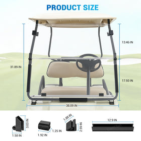 CartClan DS Windshield includes installation hardware