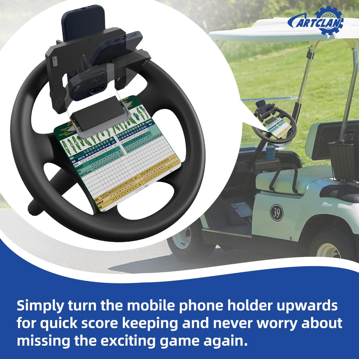 CartClan universal compatibility for Club Car, EZGO, Yamaha carts.