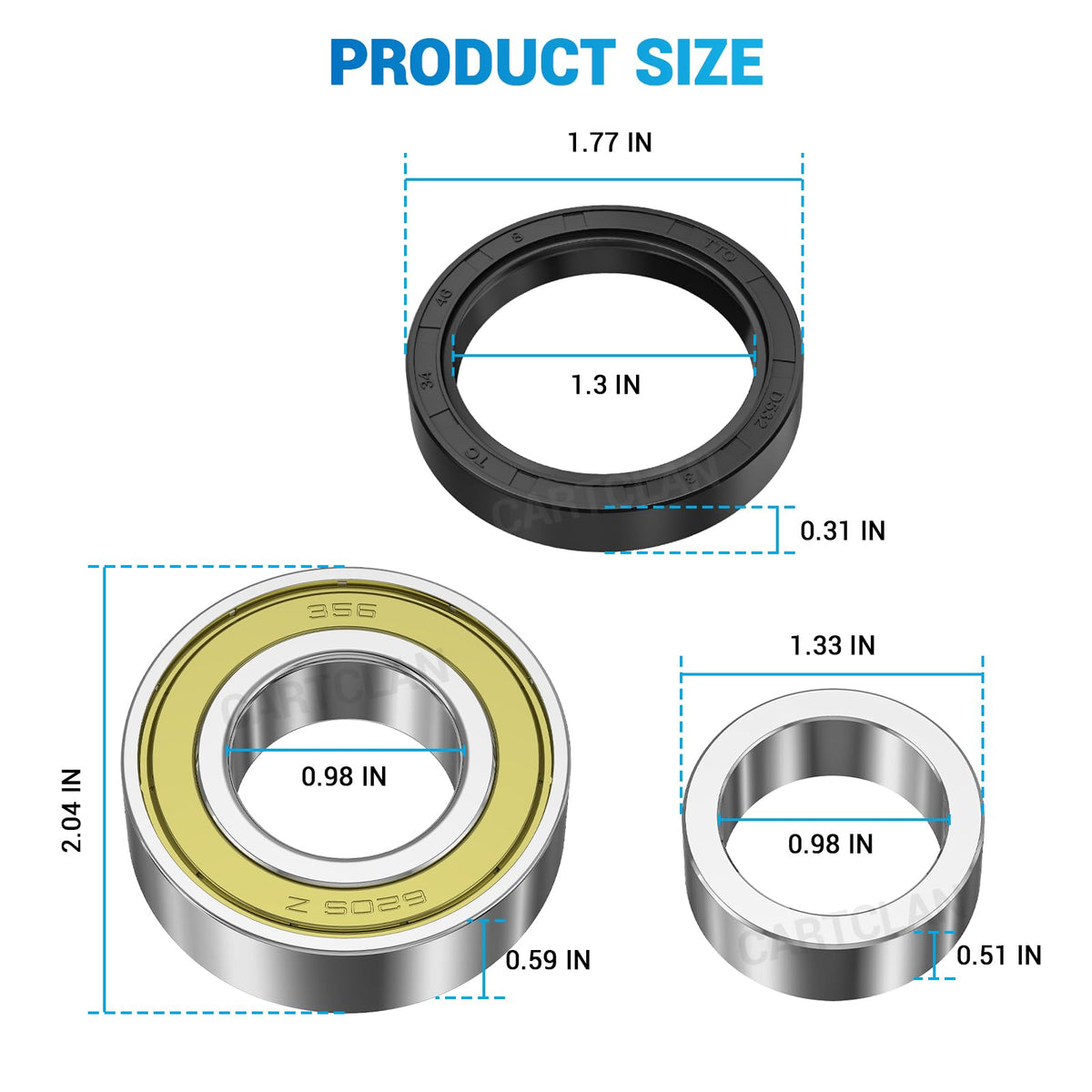 CartClan installation-ready kit for rear axle maintenance