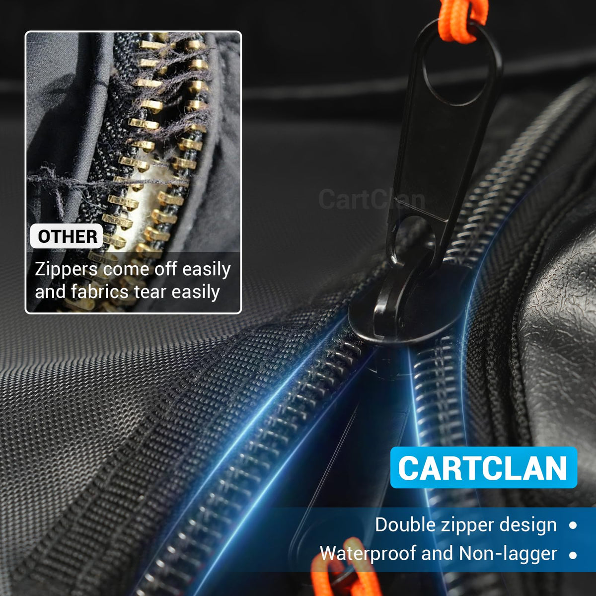 CartClan Club Car Precedent Enclosure 600D material ensures long-lasting durability