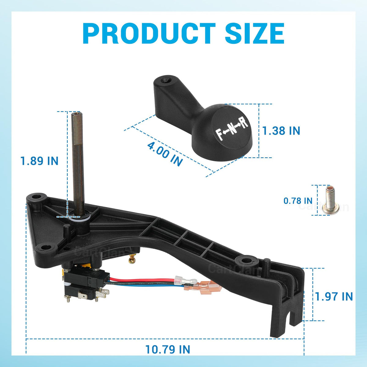 CartClan Club Car Precedent F&R shifter assembly components close-up