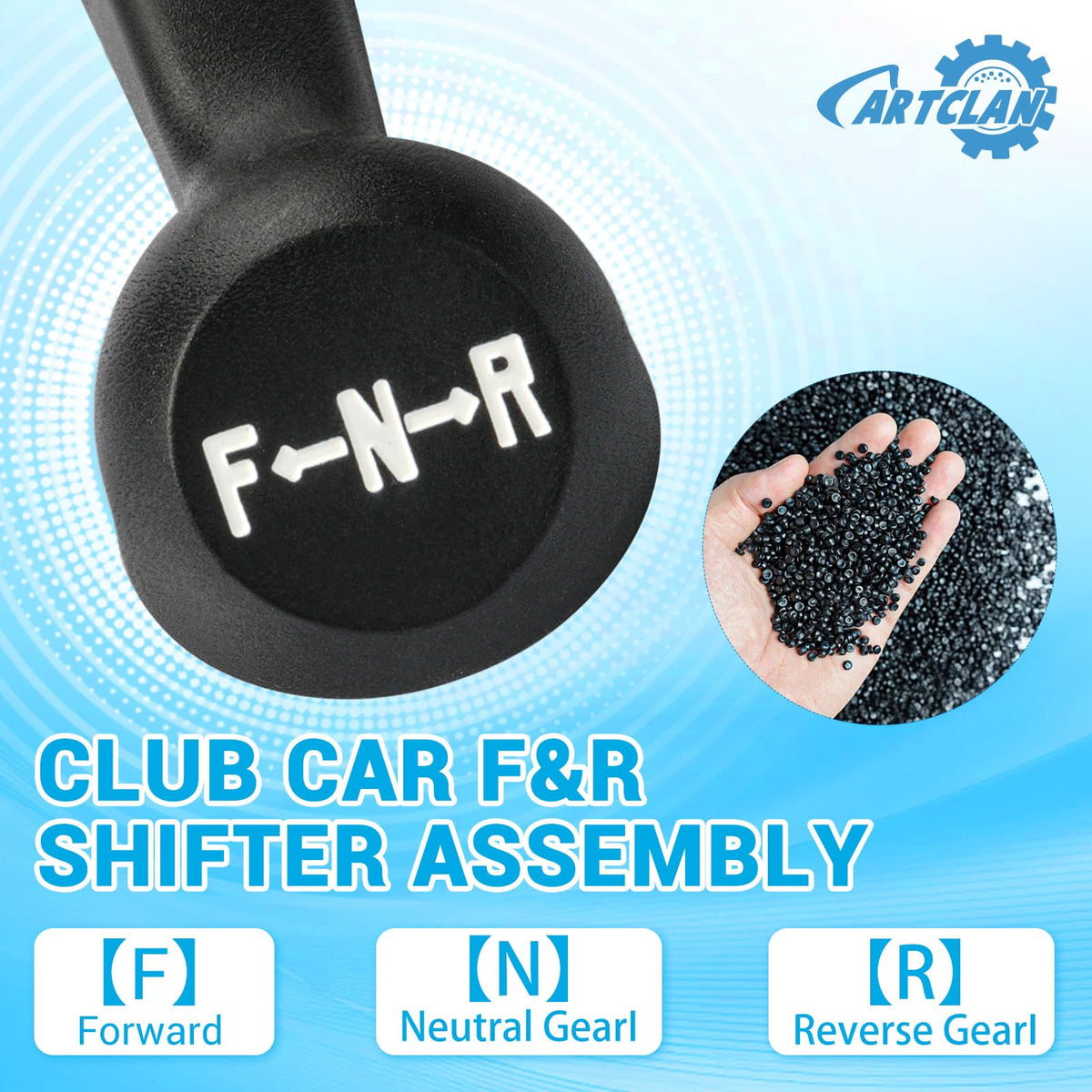 CartClan Club Car Precedent F&R shifter assembly top view reveals compact installation design
