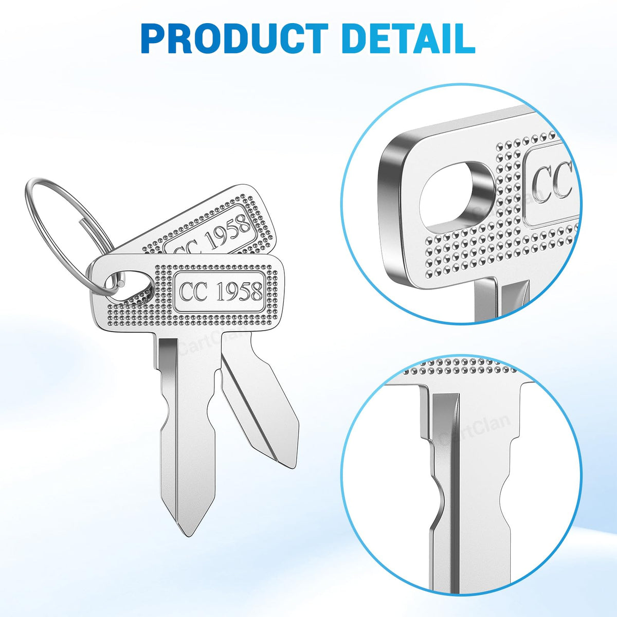 CartClan Precedent ignition keys for 2004-Up carts