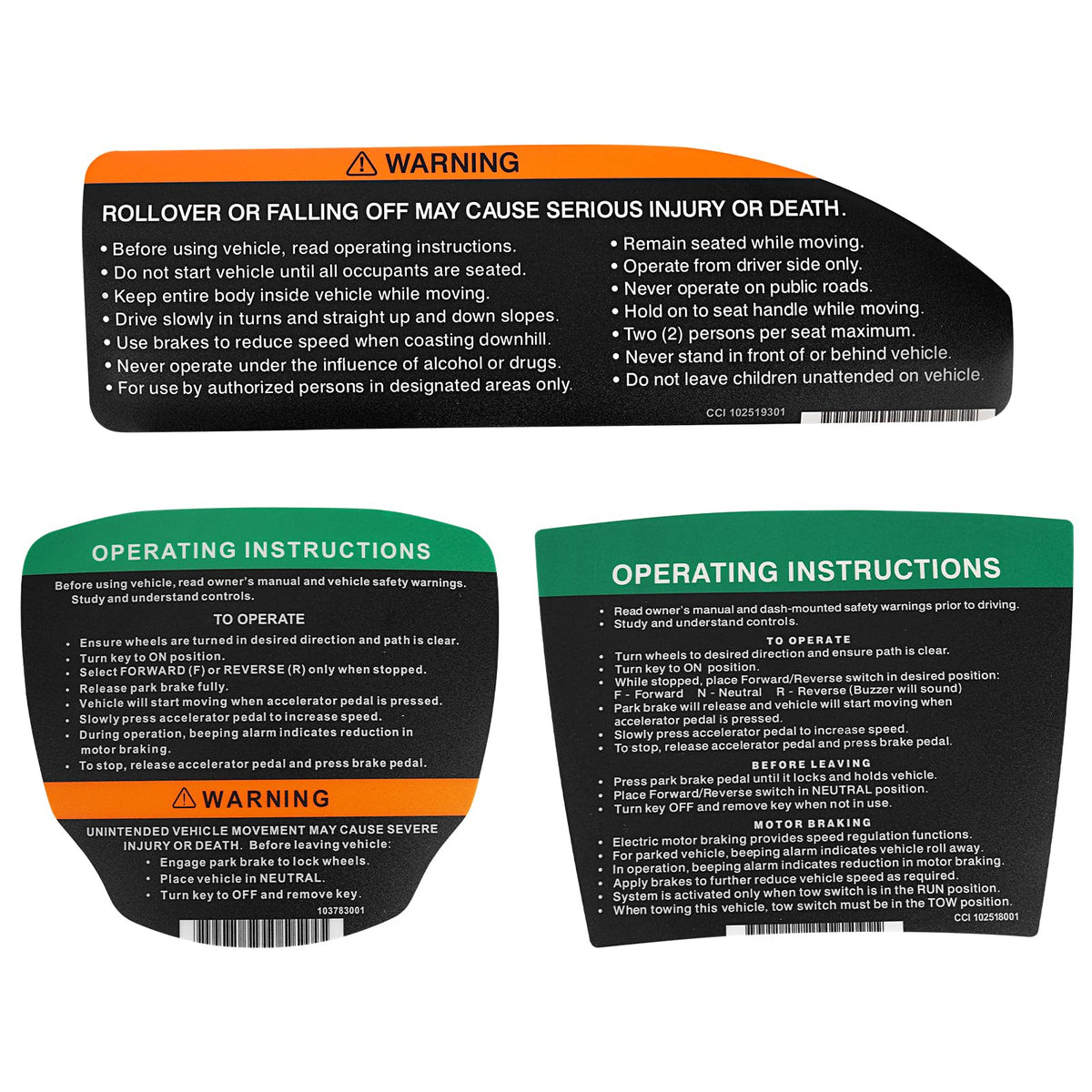 CartClan Club Car Precedent steering wheel sticker front view; easy upgrade for a refreshed look.