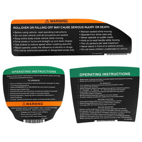 CartClan Club Car Precedent steering wheel sticker front view; easy upgrade for a refreshed look.