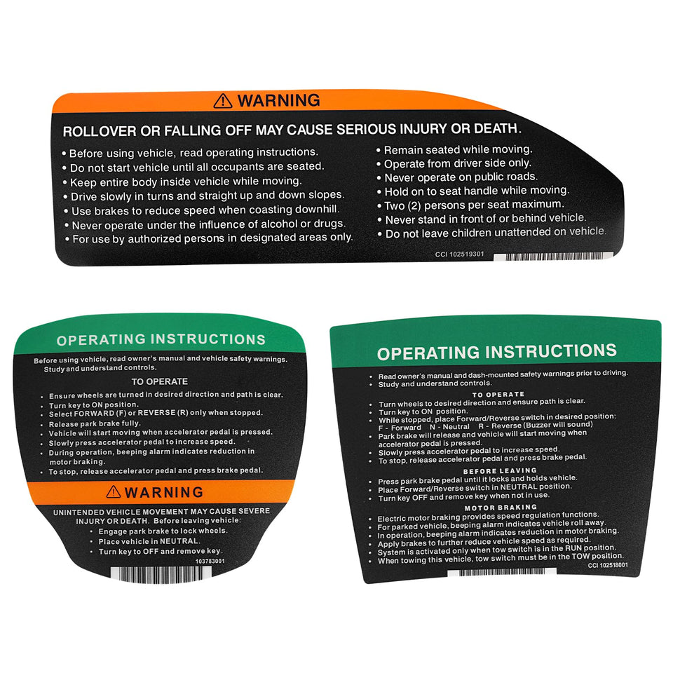 CartClan Club Car Precedent steering wheel sticker front view; easy upgrade for a refreshed look.