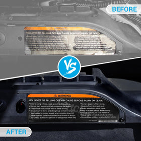 CartClan sticker kit packaging image; ready-to-install upgrade for Club Car Precedent electric carts.