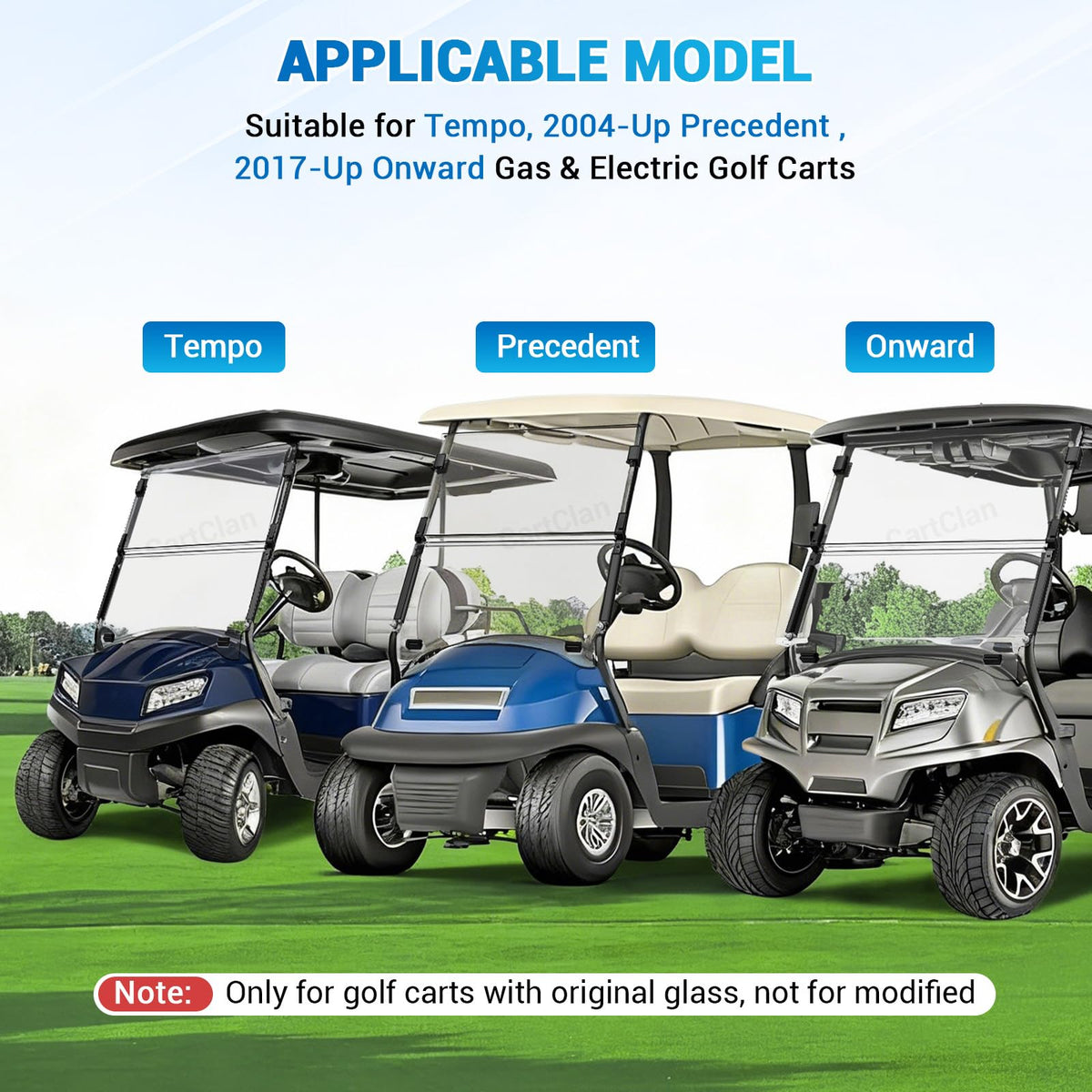 CartClan compatible with 2004-up Club Car models for easy upgrade.
