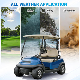CartClan windshield is impact-resistant and shatterproof for daily rides.