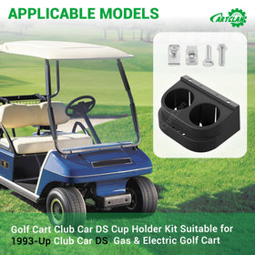 CartClan detachable cup holder shown for easy cleaning and dust removal.