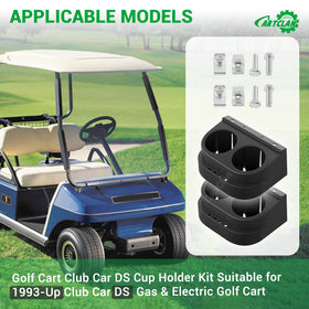 CartClan DS beverage cup holder compartment fits mugs, bottles, and cans.