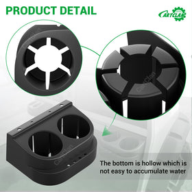 CartClan DS dual cup holder side view highlights compact fit for Club Car DS.
