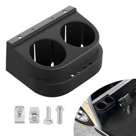 CartClan dual cup holder for Club Car DS, close-up of durable ABS construction.