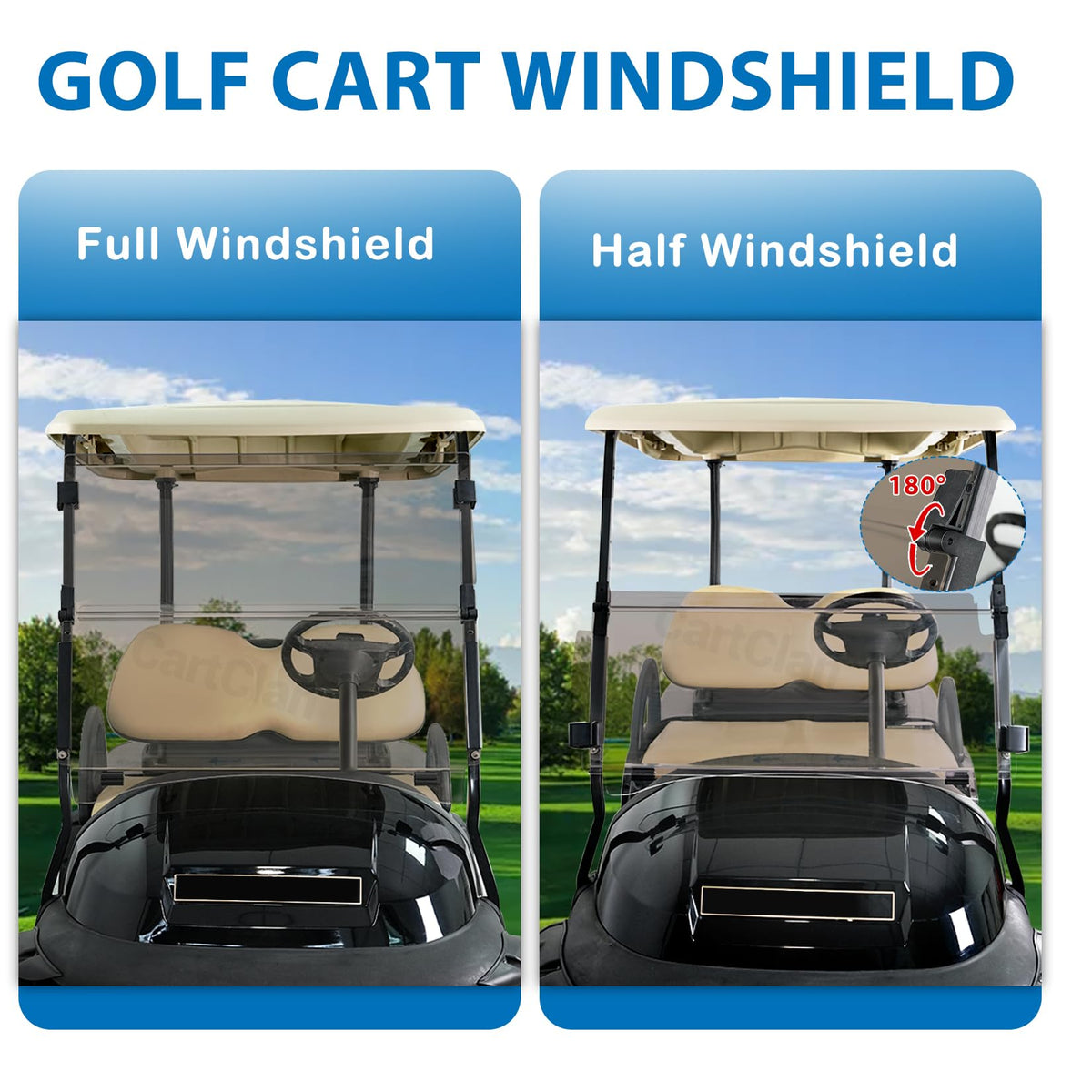 CartClan easy install windshield requires no drilling