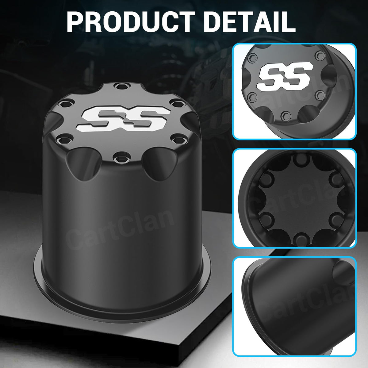 Easy push-in installation requires no tools.